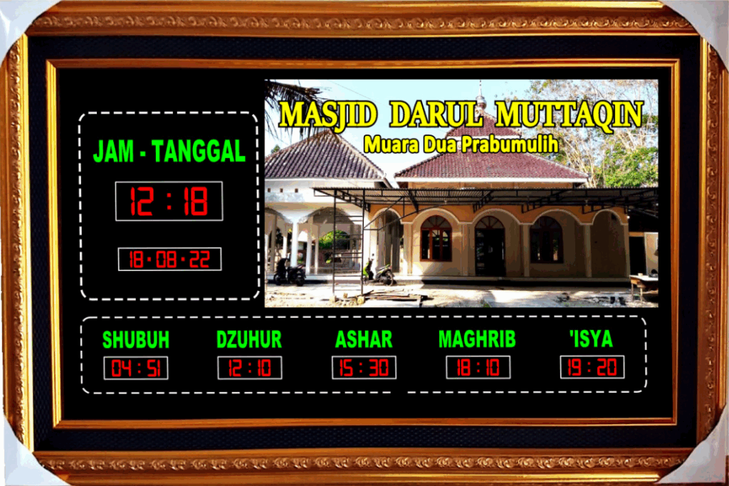 jam masjid 1